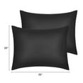 thumbnail image 5 of REGALWOVEN Set of 2 Satin Pillow Cases for Hair and Skin, Cooling Pillow Covers, Gift for Women Men Black Standard, 5 of 8