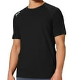 thumbnail image 2 of PIOMLL Tshirts Shirts for Men Reflective Print Quick Silk Sports Wear Black Fall Clothing L, 2 of 4