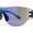 Blue - Blue Mirror, variant on Boys Kids Rimless Shield Color Mirror Wrap Curved Sport Sunglasses Blue - Blue Mirror