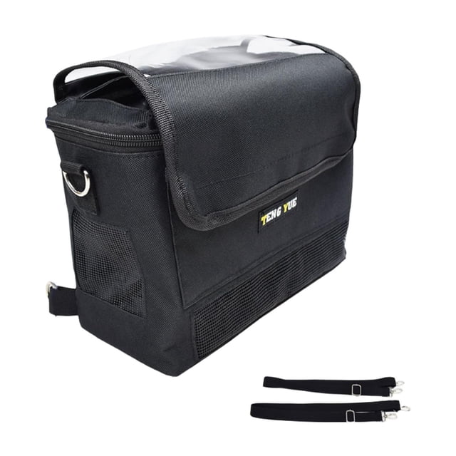 Bolsa de transporte para concentrador de O2, bolso de hombro o mochila con bolsillo con cremallera, cómodo estuche de transporte para cilindros de O2 25 cm x 12 cm x 20 cm