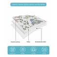 thumbnail image 5 of Quilts Twin XL Size, Spring Summer Floral Soft Comforter Bedding Set for Bed, Butterflies Botanical Farmhouse Lightweight Quilted Bedspread with Pillow Cover(2 Pieces) for All Season, 68x98 Inch, 5 of 6