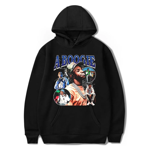 A Boogie wit da Hoodie Rapper Hoodies Merch pop graphics Unisex long sleeves Trendy Casual Streetwear