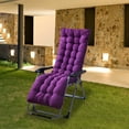 thumbnail image 5 of XPOPR Sundlight Patio Cushions Chaise Mattress Recliner Quilted Thick Padded Seat Cushion Reclining Chair Rocking with Ties Purple, 5 of 7
