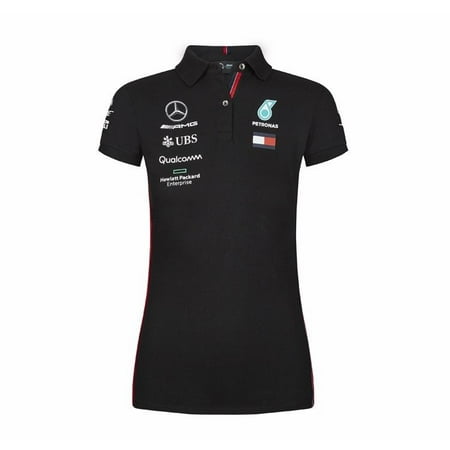 Mercedes-AMG Petronas Motorsport 2019 F1 Women's Team Polo Shirt Black