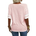 thumbnail image 5 of Dellytop Women V-Neck Half Sleeves Solid T Shirt, 5 of 6