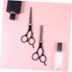 thumbnail image 3 of Juego de tijeras profesionales para cortar el cabello de 7 pulgadas, tijeras de barbero para corte recto y entresacado, para salón y uso doméstico., 3 of 5