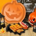 thumbnail image 7 of Halloween Pumpkin Bat Candy Dish Decorative Fruit Tray PP Material Snack Serving Plate Rack for Baking Sheet 15 X 21 Cooking Racks for Oven Use Non Stick 11x7 Baking Pan for Toaster Oven Nonstick Pot, 7 of 7