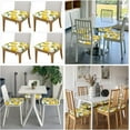 thumbnail image 2 of 4 PCS Dining Chair Seat Covers Set Yellow Lemon Stretch Removable Chairs Covers Washable Seat Cushion Slipcovers Protector for Dining Room Kitchen Chairs, 2 of 6