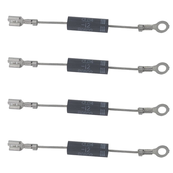 Pack of 4 Microwave Oven Diode Black Metal Accessories Voltage Diode Pressure Universal Diode Advanced Technology Diode