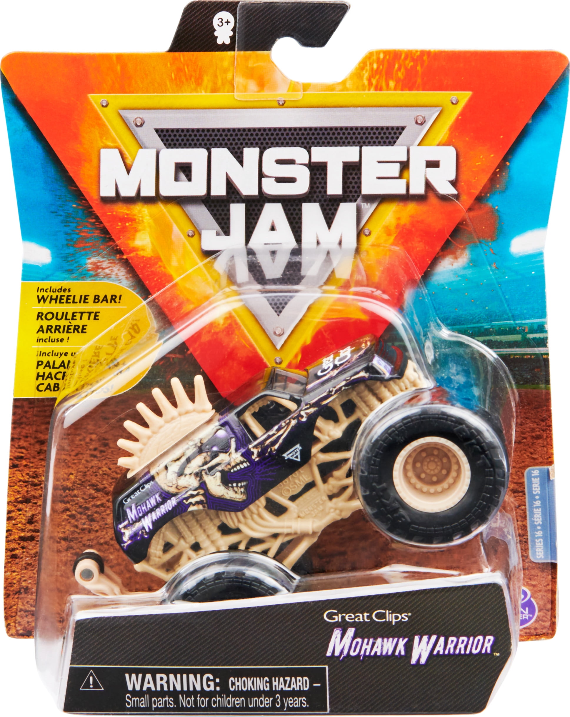 Monster Jam, Official Mohawk Warrior Monster Truck, DieCast Vehicle