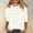 A1458 White, variant on Xdegoge Easter T-Shirt for Women Mini Easter Eggs Print Three Quarter Sleeve Crewneck Spring Holiday Festival Daily Casual Soft Lightweight Graphic Pullover Tops