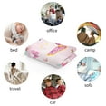 thumbnail image 4 of Butterfly Blanket for Girls, Butterfly Blanket for Baby Girls Kids, Soft Flannel Toddler Blanket Butterfly Easter Gift, Lightweight Fleece Throw for Birthday Children's Day Sofa Bed 30"x40", 4 of 7