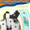 thumbnail image 5 of French Bulldog and Sunglasses 17" School Backpacks for Teens,Waterproof Oxford Fabric,S-Shape Padded Straps for School,Travel,Hiking,Camping, 5 of 6