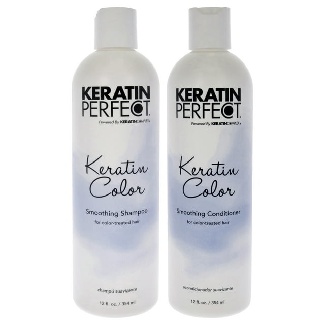 Kit de coloración Keratin Perfect para unisex 2 piezas champú 12 oz y acondicionador 12 oz