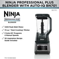 thumbnail image 4 of LICUADORA PROFESIONAL DE 1200W 4 VELOCIDADES BAJO MEDIO ALTO Y PULSO SISTEMA INTELIGENTE IQ CON 3 PROGRAMAS PRE-ESTABLECIDOS PERFECTA PARA HACER Ninja Ninja BN7//01, 4 of 5