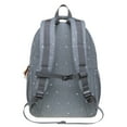 thumbnail image 5 of Mochila escolar KAUKKO para computadora portátil de 12 pulgadas 30 * 15 * 42 cm 18.9 L Gris, 5 of 5