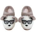 thumbnail image 4 of newwalpole House Shoes for Kids,Unisex Toddler Slippers Girls Boys Christmas Slippers Plush Warm Bedroom Big Kids Indoor Shoes Gray for Size 8, 4 of 5