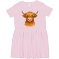 thumbnail image 3 of Inktastic Highland Cow Cute Girls Toddler Dress, 3 of 5
