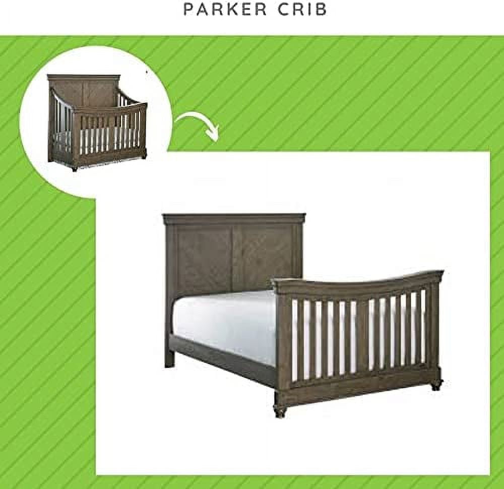 Full-Size Conversion Kit Bed Rails for Select Bassett Baby Cribs (Cobblestone)