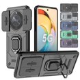thumbnail image 2 of Armor Case For Honor Magic 6 Lite X9b Magic 5 Lite X9a Protective Cover Ring Magnetic Holder Coque Fundas Capa green Honor Magic 6 Lite, 2 of 6