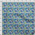thumbnail image 4 of oneOone Polyester Spandex Medium Blue Fabric California Ocean Ride Craft Projects Decor Fabric Printed By The Yard 56 Inch Wide, 4 of 4
