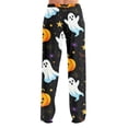 thumbnail image 5 of Satingcolo Halloween Pants for Women Lounge Pajamas Bottom Cute Pjs Fall Active Joggers Halloween Themed Print Pajamas pants, 5 of 8
