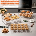 thumbnail image 3 of Vesteel 2-Tier Stainless Steel Cooling Racks, Stackable Baking Cooking Racks for Bread Cookie Cakes, Wire Racks with Folding Legs, Oven & Dishwasher Safe, 16.5’’ x 11.4’’, 3 of 8
