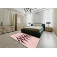 thumbnail image 4 of Ahgly Company Indoor Round Patterned Pink Bubble Gum Pink Area Rugs, 5' Round, 4 of 6