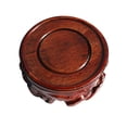 thumbnail image 1 of Abbracc Retro Circular Wooden Base Flowerpot Base Figurine Sculpture Display Stand, 1 of 9