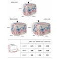thumbnail image 3 of Fsddascl Watercolor Butterfly Small Toaster Cover 2 Slice, Kitchen Appliance Covers, Vintage Rustic Botanical Flowers Toaster Oven Cover with Loop, Bread Machine Cover Polyester Dust Cover, 3 of 5