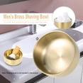 thumbnail image 3 of Graflsoa Premium Gold-Plated Brass Shaving Bowl for Enhanced Grooming Experience, 3 of 6
