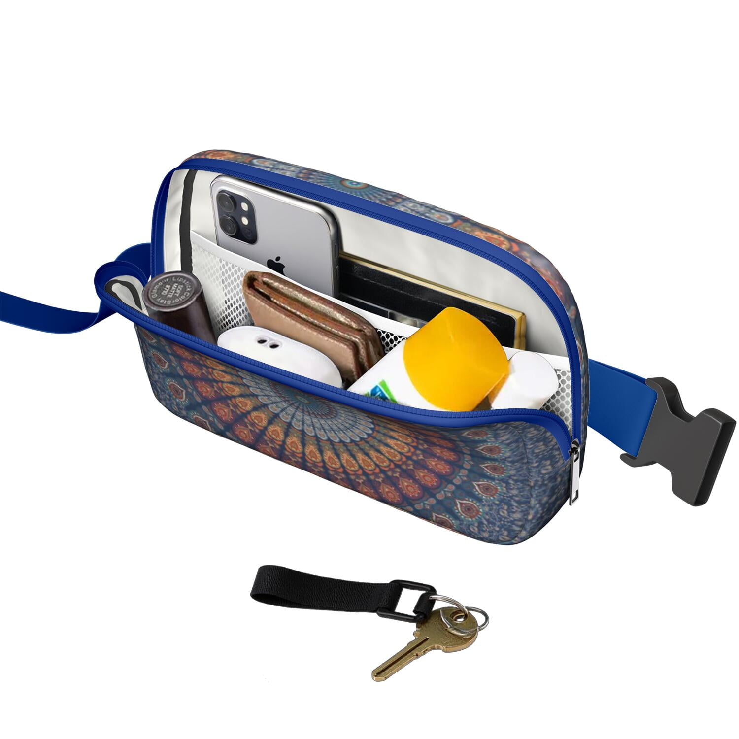 Artistic Running Belt Bag – Geometric Fanny Pack for Women – Secure and Adjustable