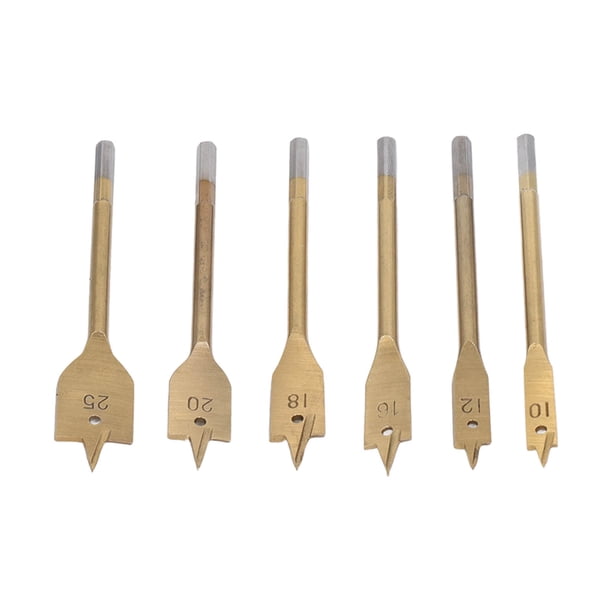 Juego de brocas de pala, 6 piezas, brocas de pala para madera, juego de brocas planas, lo mejor en su clase