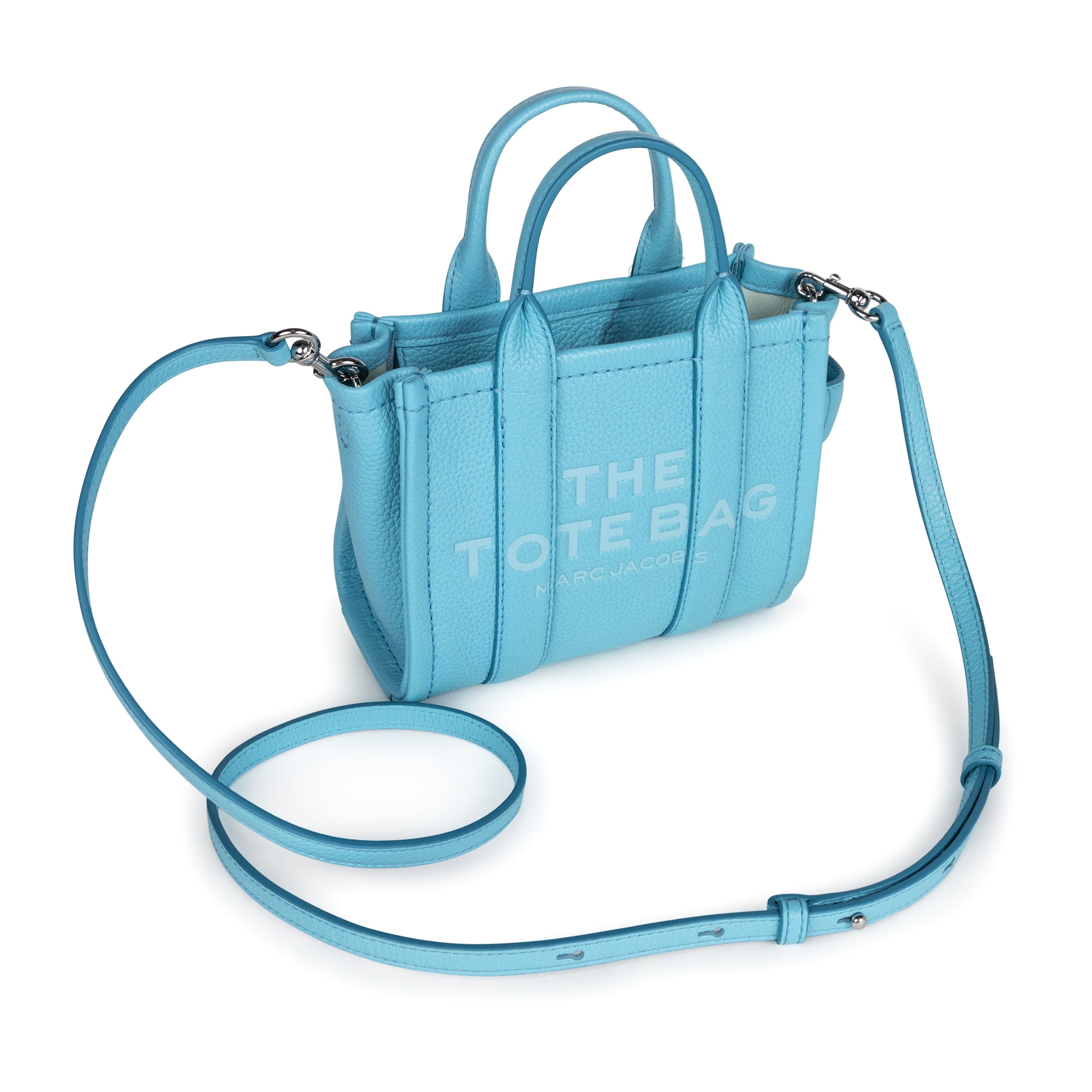 Marc Jacobs Women's The Leather Crossbody Tote Bag, Pool, One Size
