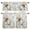SpringGreen, variant on Vintage Floral Bicycle Kitchen Curtains, Kitchen Curtains and Valances Set of 3, Spring Farmhouse Bird Wood Light Filtering Tailored Tier Curtain 36 Inch Length Drapes for RV Cafe Bathroom Bedroom