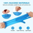 thumbnail image 5 of Magic Pet Grooming Gloves, Dog Cleaning Gloves, Pet Grooming Gloves, Dog Washing Gloves with High-Density Teeth, Heat Resistant Silicone Hair Remover, Bathing and Massaging for Dogs and Cat (Blue, L), 5 of 9