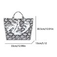 thumbnail image 2 of Bolso de PU para mujer, elegante bolso de muñeca con estampado de serpiente, bolso de compras para exteriores, bolso de viaje., 2 of 9