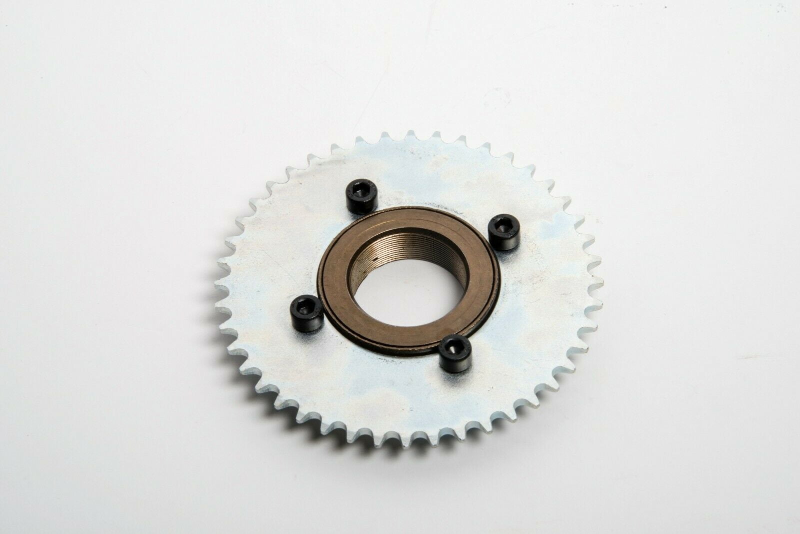 T8F 8mm 44T Sprocket Chain Drive with Axle Axle Shaft Hub Free Wheel Adapter 