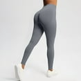 thumbnail image 3 of REALiKUN Hidden Scrunch Butt Workout Leggings for Women Seamless Mid Low Waist 25" Impact Yoga Pants, 3 of 8