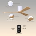 thumbnail image 5 of Matthews Fans - Irene-3H 3-Blade 42 Inch Flush Mount Ceiling Fan In Contemporary, 5 of 6