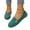 Green, variant on BLTIBY Women's Round Toe Suede Flat Shoes Casual One Foot Stirrup Shallow Mouth Flat Shoes Flat Heeled Work Single Shoes Army Green 38