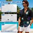 thumbnail image 5 of Jeiento Sea Turtle Matching Outfits for Couples Vacation Polynesia Floral Mens Short Sleeve Shirts or Womens Sleeveless Tank Sundress with Pockets Husband and Wife Vacation Outfits, 5 of 6