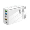 thumbnail image 1 of 3.1A Type C PD+3USB Multi Port Travel Charger 65W Fast Charging Automatic Recognition, 1 of 4