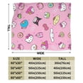 thumbnail image 2 of Hello Kitty Blanket, Super Soft Throw Blanket, Cozy Flannel Blankets For Boys Girls, Warm Blankets For Couch Sofa Bed, 50"X40", 2 of 9