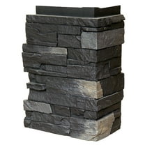 NextStone™ Faux Polyurethane Stone Country Ledgestone Outside Corner - Andean Onyx
