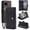 Black, variant on CaseArtistry New Phone Case for Google Pixel 10A Crossbody Premium Leather Flip Kickstand Zipper Card Slot Wallet Cover With Strap+Lanyard,Black