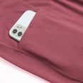 thumbnail image 4 of QLEICOM Womens Yoga Pants with Pockets Capri Leggings High Waist Sports Pants Skin-friendly Nude Double-sided Hip-lifting Workout Trousers Athletic Pants Tummy Control Leggings Red XXL, 4 of 5