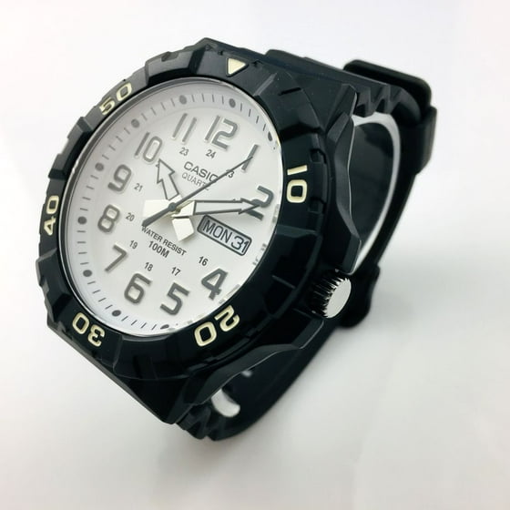 white casio watch