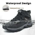 thumbnail image 3 of CC-Los Men Hiking Boots Waterproof Outdoor Lightweight Trekking Trails Shoes Relaxed Fit Size 7-13.5, 3 of 7