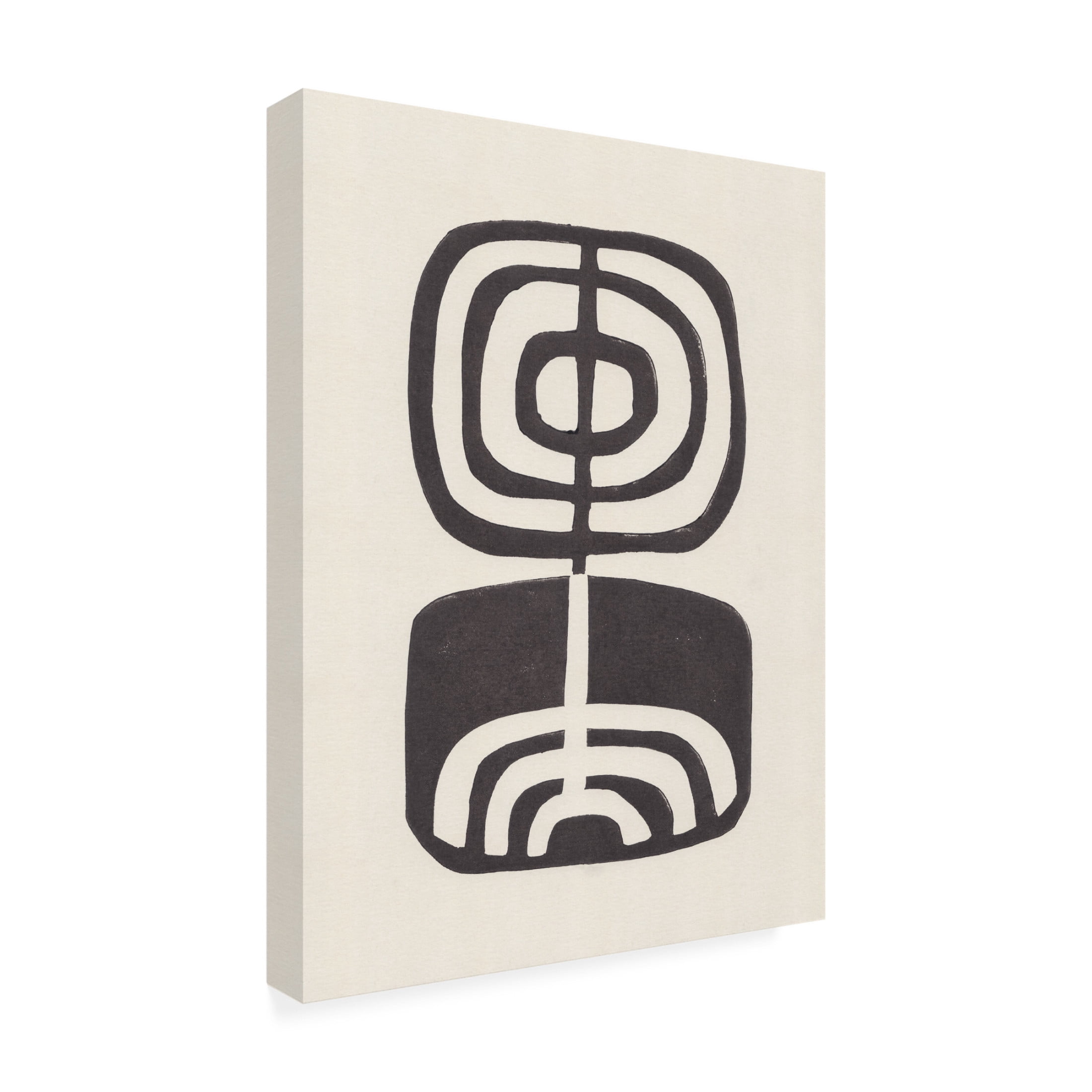 Trademark Fine Art Alisa Galitsyna Modern Plant Lino Print Canvas Wall Art